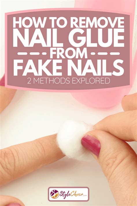 removing nail glue from nails.